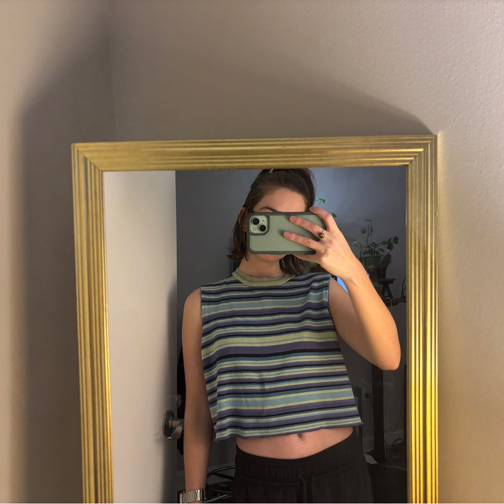 Striped Crop Top